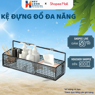 Kệ Đựng Đồ Nhà Tắm Dán Tường Hình Chữ Nhật GODWELL , Kệ Thép Sơn Tĩnh Điện Cao Cấp Không Rỉ Siêu Chắc_KD04