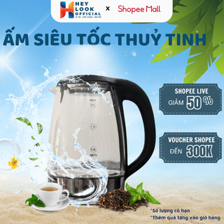 Ấm siêu tốc GODWELL công suất 1500W, dung tích 1.8L sôi nhanh, an toàn BH 12 tháng chính hãng