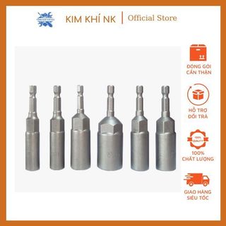 Combo 6 đầu chụp Bulong bắn vít chân lục giác dài 80mm size 6,8,10,12,13,14mm