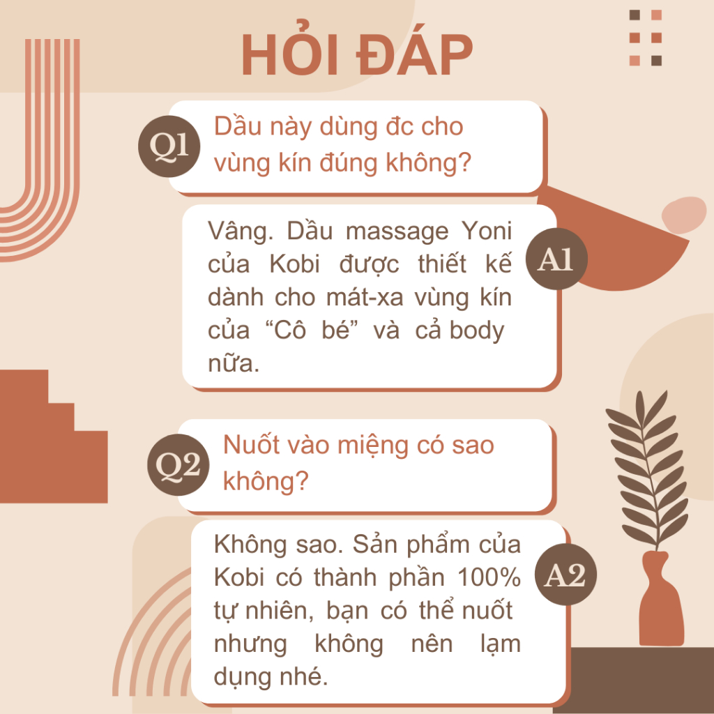 Dầu massage yoni body Kobi giúp cải thiện cảm xúc kéo dài cuộc yêu - 100ml