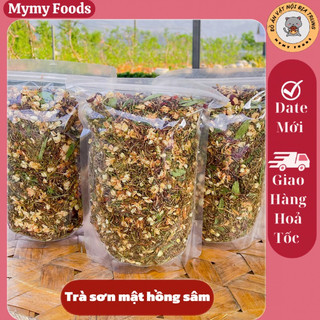 Trà sơn mật hồng sâm sapa 500g, trà giải độc mát gan