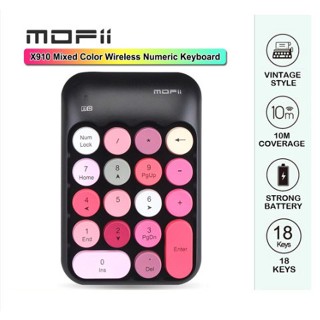  Bàn phím số không dây MOFII X910 Hàng Chính Hãng - Tặng kèm PIN - Numpad không dây - Nhiều màu sắc  Bảo Hành 1 Năm 