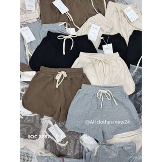 Quần short trơn basic cạp chun metwo.dearu - quần sooc ngắn qc dây rút dày dặn ulzzang hàn quốc