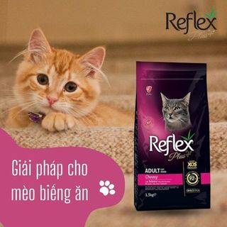 thức ăn hạt Reflex plus choosy 1,5kg - dành cho mèo trưởng thành kén ăn