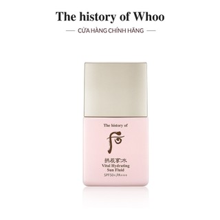  Kem chống nắng phổ rộng kiềm dầu dưỡng ẩm Whoo Gongjinhyang Soo Vital Hydrating Sun Fluid SPF50+PA+++13ml/chai