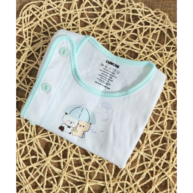 Áo dài sơ sinh Cún Con cài bác sĩ