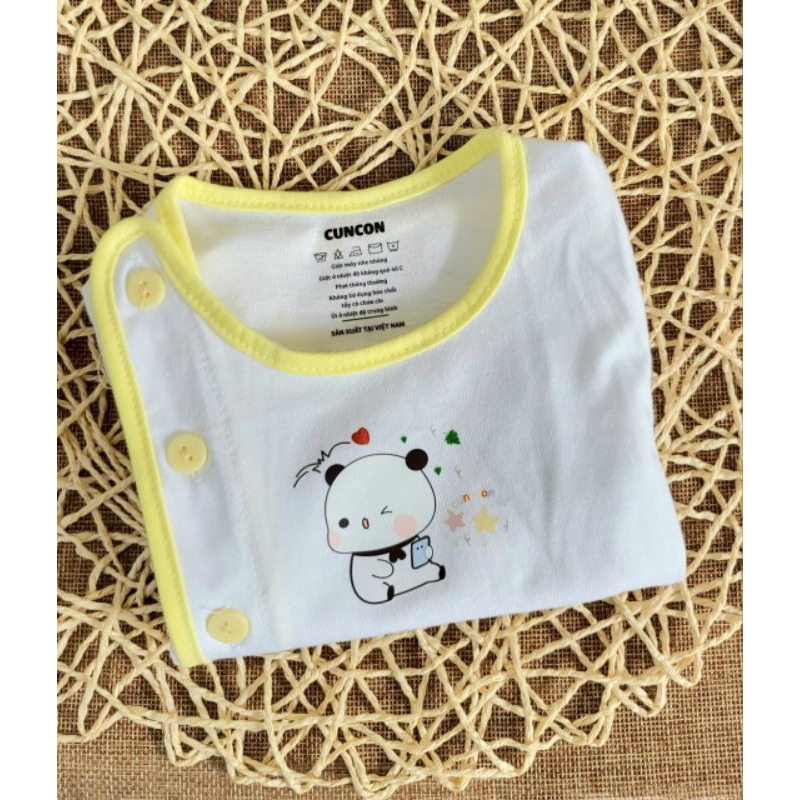 Áo dài sơ sinh Cún Con cài bác sĩ