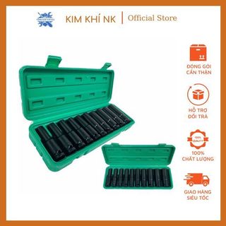 Bộ khẩu 1/2, bộ khẩu 10 món gồm 8, 10, 12, 13, 14, 16, 17, 19, 22, 24 dùng cho siết bulong
