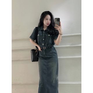 ĐẦM SƠ MI JEANS