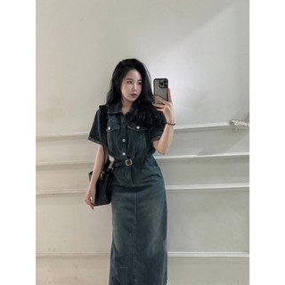 ĐẦM SƠ MI JEANS