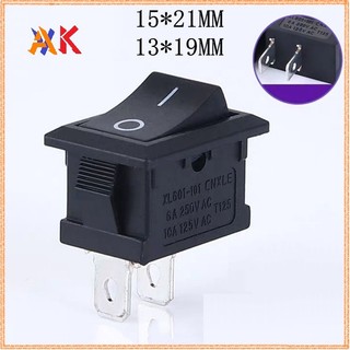 Công tắc bập bênh kcd1-101 6a-250v 15x21mm