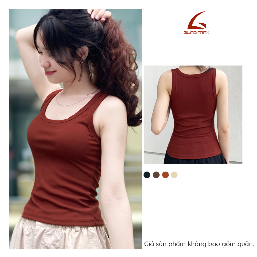 Áo thun ba lỗ thời trang phong cách chất thun tăm hàn thoáng mát thoải mái Gladimax - T868 | BigBuy360 - bigbuy360.vn