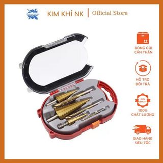 Bộ 6 Mũi Khoan Tháp Lỗ 4-12 / 20 / 32mm Hình nón kim loại cứng Bước Bits