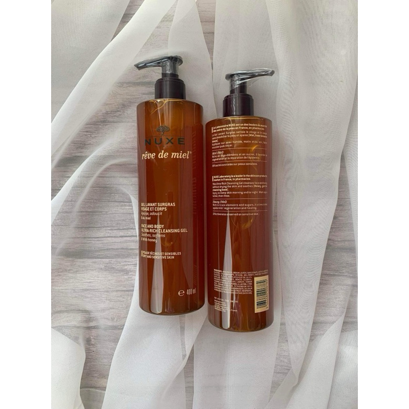 Nuxe Paris sữa rửa mặt mật ong Pháp 400ml