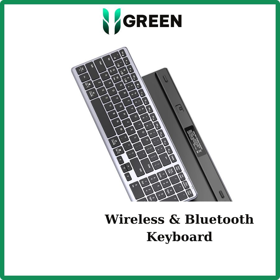 Wireless Ultra Slim Wireless & Bluetooth Keyboard Ugreen 15258
