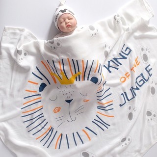 Chăn lụa sợi tre cho bé KidAndMom vải Cotton mềm mại thoáng mát phù hợp đắp cho bé nằm điều hòa