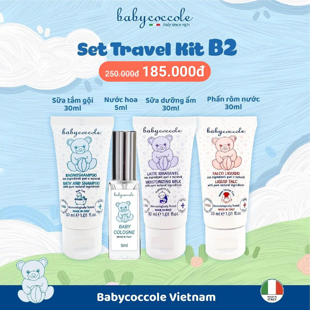 Travel Kit bộ chăm sóc cá nhân & du lịch cho bé Babycoccocle 0M+