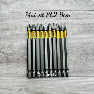 Combo 10 mũi vít Ph2 9cm có từ