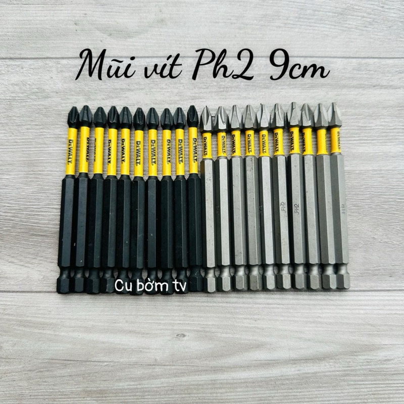 Combo 10 mũi vít Ph2 9cm có từ