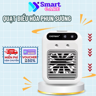 Quạt Phun Sương Điều Hoà MiNi, 3 Chế Độ Gió, Cổng USB Tiện Lợi, PHUN SƯƠNG CỰC MẠNH - SMARTCARE