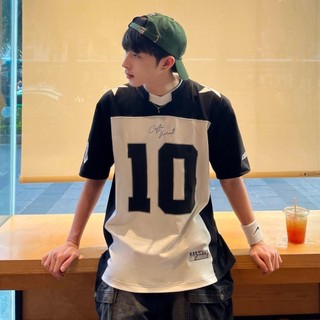 Áo Thun Phối Bóng Đá, Áo Số Vải Cotton Cao Cấp, Áo Số 10 Unisex, Áo THun hot trend, Áo Phông tay lỡ hot- AS10