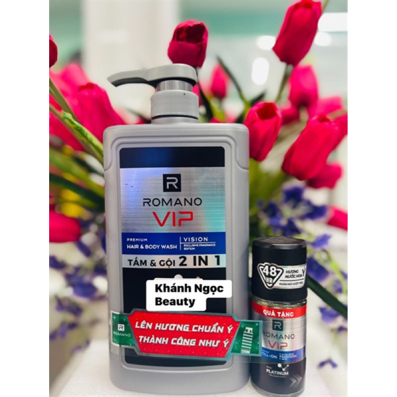 TẮM GỘI 2IN1 ROMANO VIP VISION 650 ML