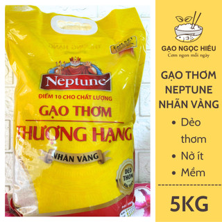 Gạo thơm thượng hạng Neptune nhãn vàng - 5KG