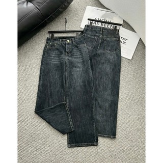 M651 Quần suông jean cho nữ mau xam tieu dài 90cm hàng QC khonhamai