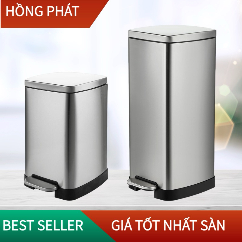 Thùng rác inox đạp chân 20L,30L giảm chấn cao cấp/VHP-YS- B-105/ VHP-YS- B-105B/Indoor trashbin