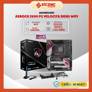 Bo mạch chủ mainboard asrock z690 pg velocita ddr5 wifi - chính hãng bảo hành 36 tháng