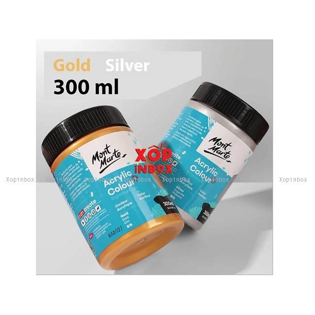 Màu Acrylic Nhũ Mont Marte Metallic 300ml