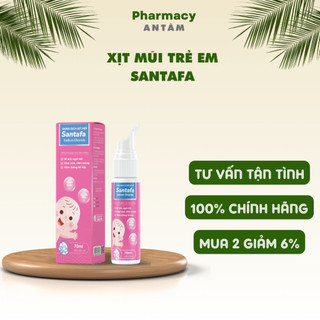 Xịt Mũi Muối Biển Trẻ Em Santafa Giúp Thông Mũi Giảm Sổ Mũi Chai 70ml
