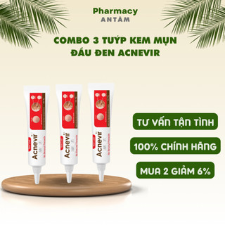 Combo 3 Tuýp Kem Giảm Mụn Cám Mụn Đầu Đen Acnevir Santafa Tuýp 15gr