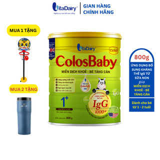 Sữa non COLOSBABY GOLD 1+ 800g, sữa bột giúp tăng cân, miễn dịch khỏe - VitaDairy