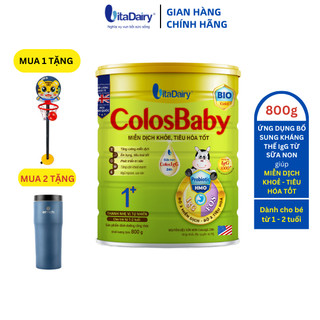  Sữa non COLOSBABY BIO GOLD 1+ 800g, sữa bột hỗ trợ tiêu hóa tốt, miễn dịch khỏe