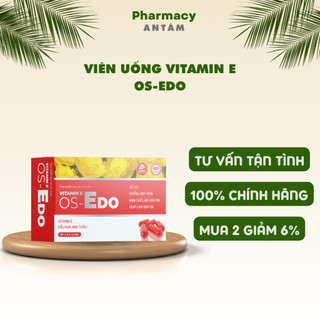 Viên Uống Bổ Sung Vitamin E Hỗ Trợ Chống Oxy Hoá, Bảo Vệ Da, Cải Thiện Tình Trạng thiếu Vitamin E Hộp 30 Viên