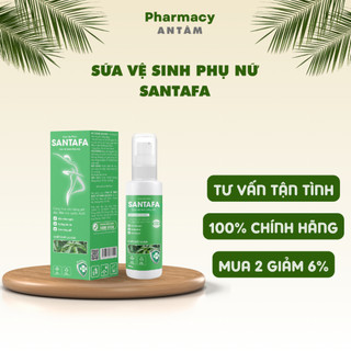 Dung Dịch Vệ Sinh Phụ Nữ Santafa Giảm Viêm Ngứa Dưỡng Ẩm Da Cân Bằng PH Chiết Xuất Lá Xoài Chai 100ml