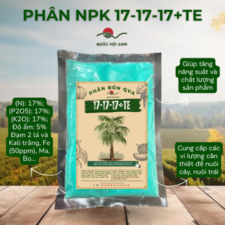 Phân bón hỗn hợp npk 17-17-17+te - 1kg