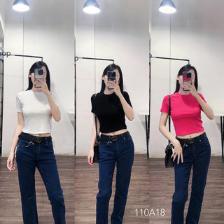 Áo thun croptop basic - 110A18