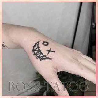 [Đọc kỹ mô tả] Hình dán tạm thời gương mặt x o style halloween f22. Tatoo dán sticker 10x6cm