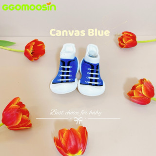 [Chính hãng Ggomoosin ] Giày tập đi cho bé cưng Canvas Blue