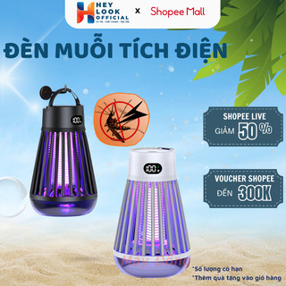 Đèn bắt muỗi Tích Điện GODWELL Hiển Thị % Pin Máy Diệt Côn Trùng, Đèn Bắt Muỗi Bằng Quang Điện, Không Bức Xạ Sử