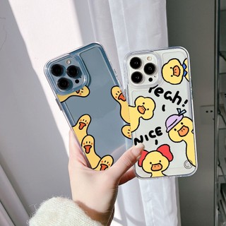 Ốp lưng Iphone X/11/13 Pro Max/14 Pro max/15 Pro Max/...dẻo trong Space in hình Vịt Vàng 2024