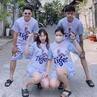 Đồ Bộ Thể Thao Nam Nữ BIA TIGER BẠC - Set Quần Áo bốn mùa đẹp cao cấp mặc nhà đi chơi thoải mái  (TÂM SHOP)