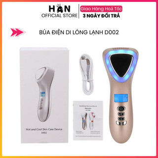Búa điện di nóng lạnh d002 | máy điện di nóng lạnh massage kết hợp ánh sáng sinh học.