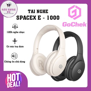 Tai Nghe Chụp Tai Bluetooth Gochek SpaceX E-1000, Chống Ồn, Có Mic, Thời Gian Sử Dụng Đến 120 giờ, BH 12 Tháng