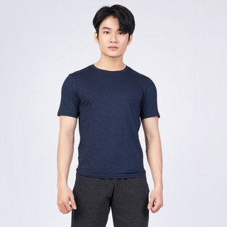 Áo thun tay ngắn nam DELTA RTS019M phom dáng cơ bản, cổ tròn và thun trơn đơn giản