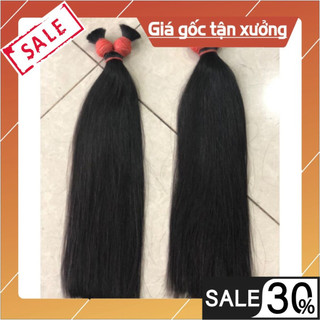 Tóc nối, Tóc nối 50 cm 70 gam/ 1 chùm Shop Tóc Anh Quân đều đẹp ít tóc con, uốn nhuộm duỗi thoải mái