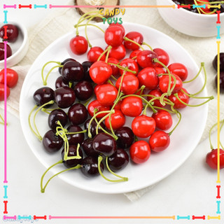 Mô hình Trái Cherry Giả - Phụ kiện Trang trí Hoa quả giả