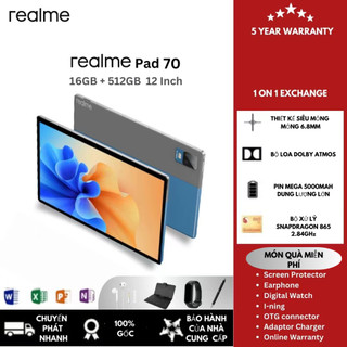 🔥realme🔥 tấm lót máy tính bảng 12 inch | ram 16gb rom 512gb | snapdragon 865 | sim kép 4g+5g lte